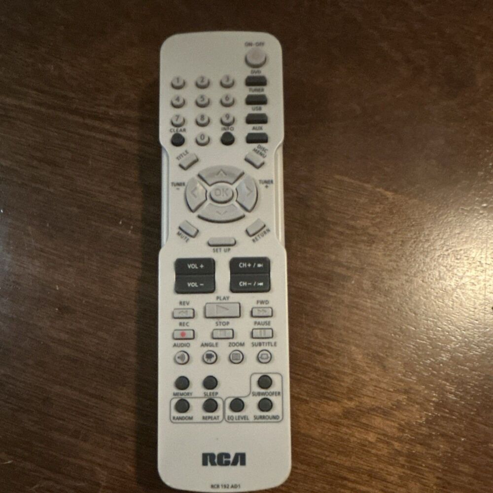 RCA RCR192AD1 Wireless Remote Control White, Compatible with RCA RCR192AD1 Model